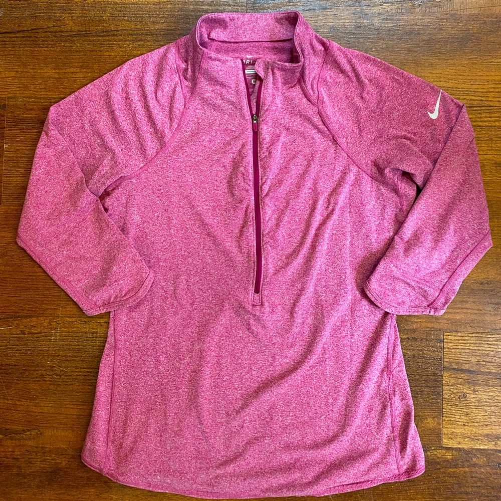 Women’s Nike Dri-Fit 3/4 zip shirt